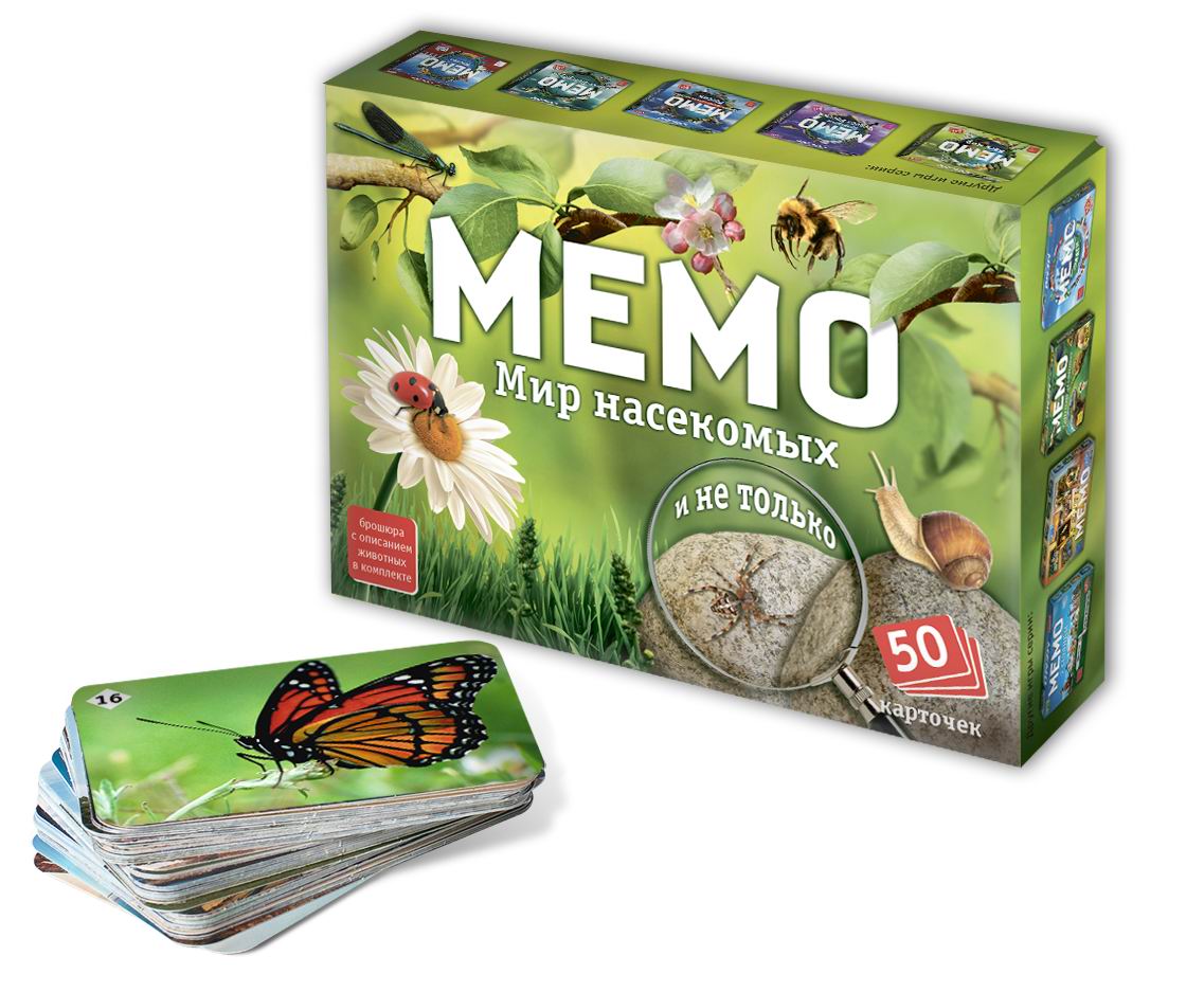 Настольная игра Нескучные игры Мемо Мир насекомых и не только 8577