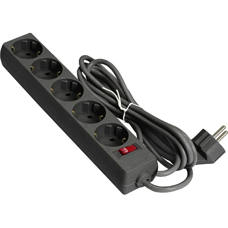 Сетевой фильтр ExeGate SP-5-10B 5р/10м, 10А/2,2кВт, черный(EX279181RUS) 2120947