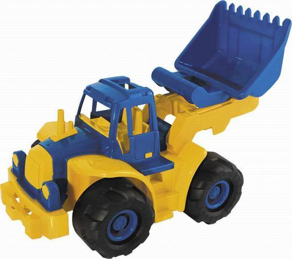Трактор "Богатырь мини" с грейдером игрушечный пластмассовый 50 см Нордпласт Н-299