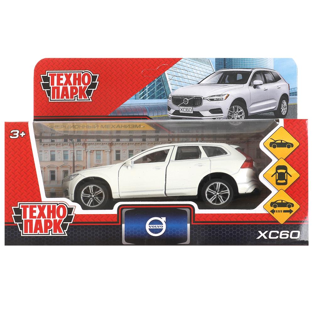 Машина металлическая Вольво XC60 R-дизайн, 12 см, белый, Технопарк XC60-12-WH (72)