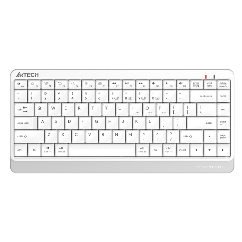 Клавиатура A4Tech Fstyler (FBK11 WHITE) белый/серый USB беспроводн/BT/Radio 1729901
