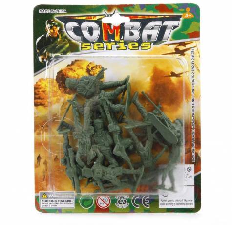 Набор "Военный" (фигурки солдат 16 шт, зеленый) игрушка Shantou Gepai 217E-6