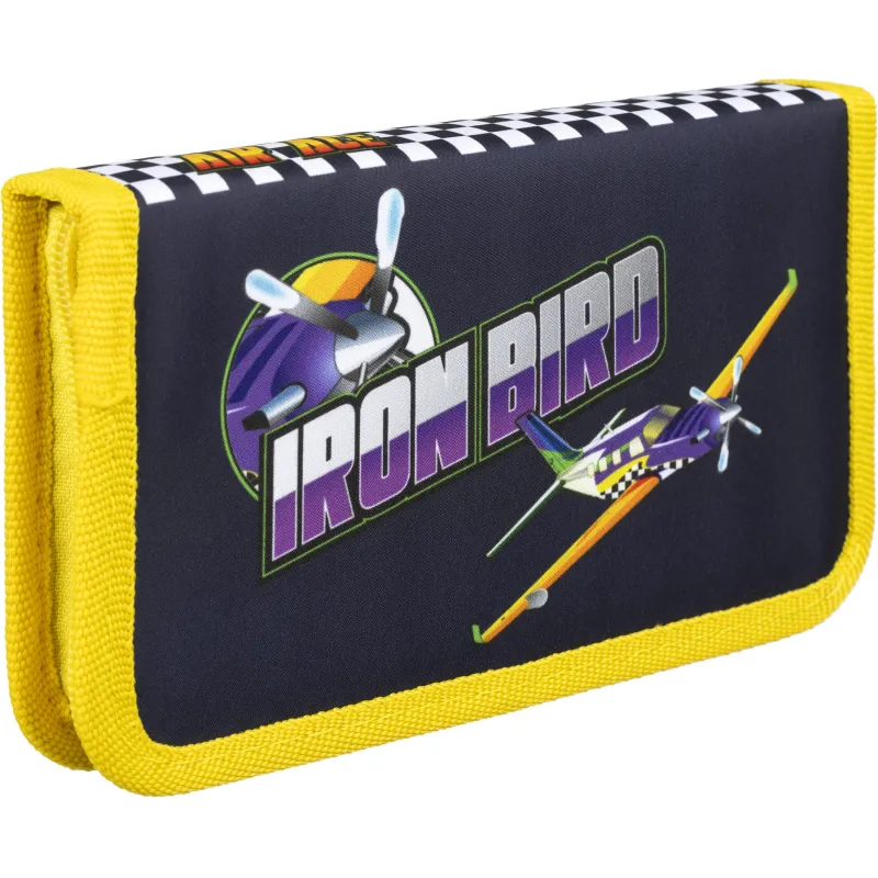 Пенал Комус класс Iron Bird, 1 секц. 190x110x20мм, ткань 1906066 П1с-01-