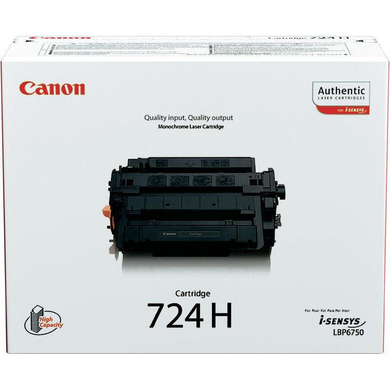 Картридж лазерный Canon Cartridge 724H (3482B002) чер.пов.емк. для LBP6750 634674