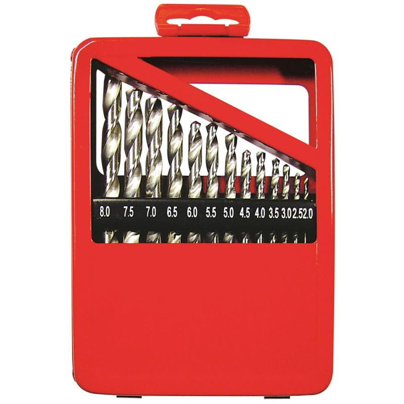 Набор сверл по металлу Matrix 13шт, 2-8мм, HSS, цил. хвостовик (72387) 1717983