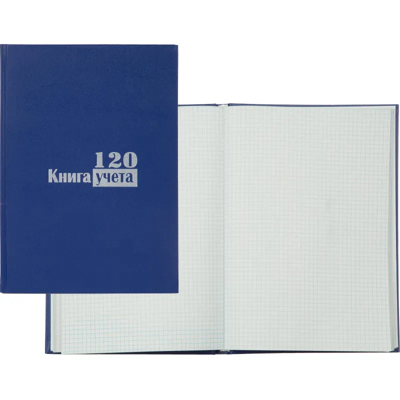 Книга учета Выбор есть А4 120л клетка блок типограф бумвинил 1941796