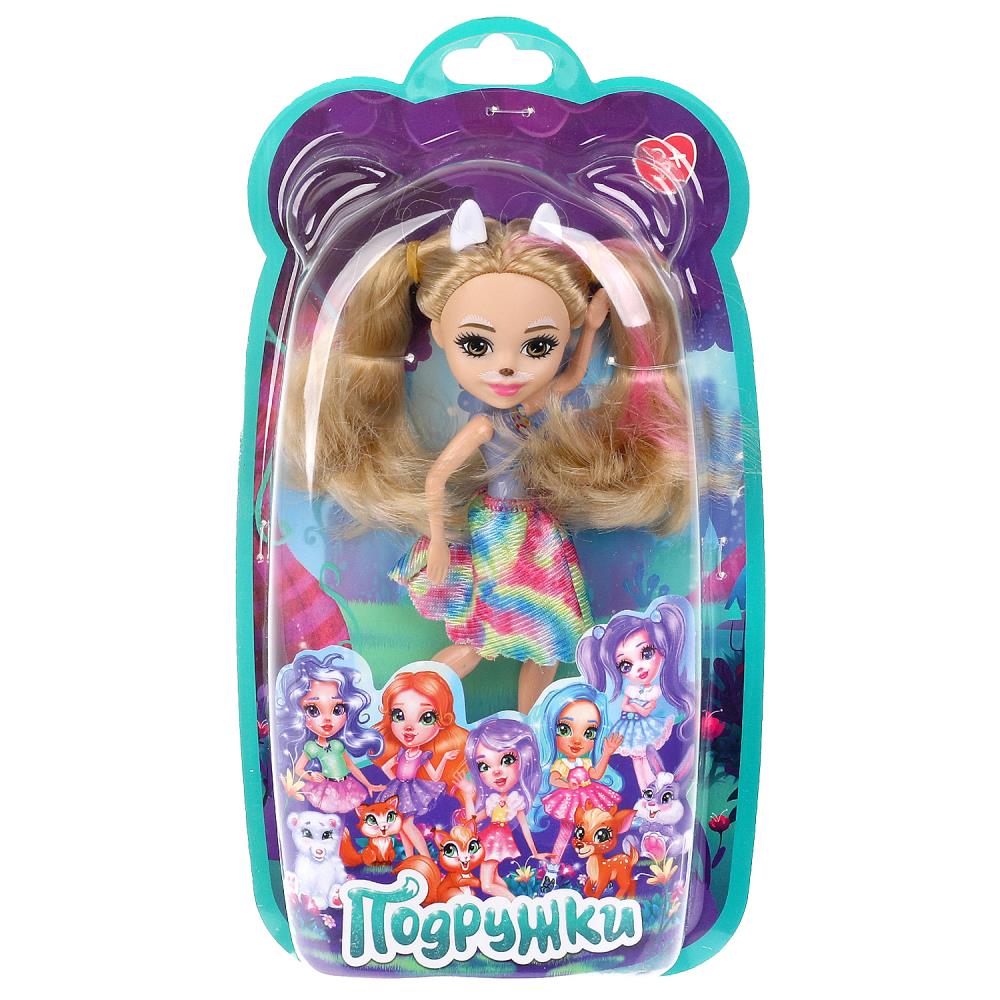 Кукла 15 см. Подружки, ноги сгибаются, кенгуру, Карапуз DE05-RU (144)