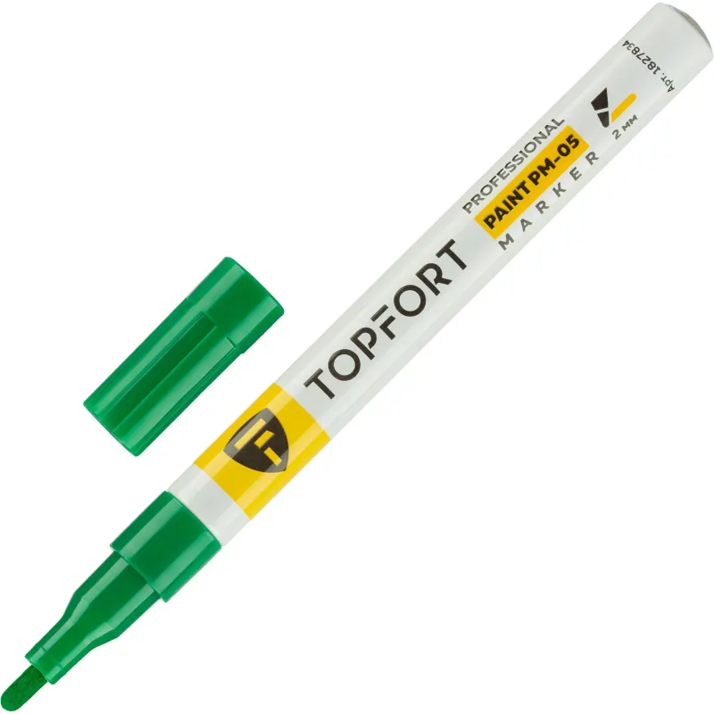 Маркер лаковый TOPFORT Paint 2 мм зеленый 1827834 ZP1101