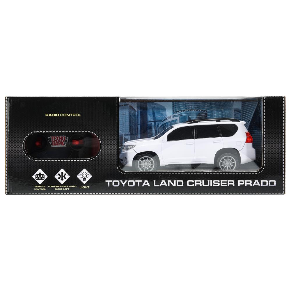 Машина р/у Тойота Прадо, свет, 19 см.,белый PRADO-19L-WH