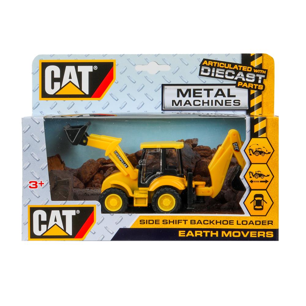 Машина металлическая (Caterpillar) Экскаватор-Погрузчик, 15 см. инерция Технопарк SB-24-05-01