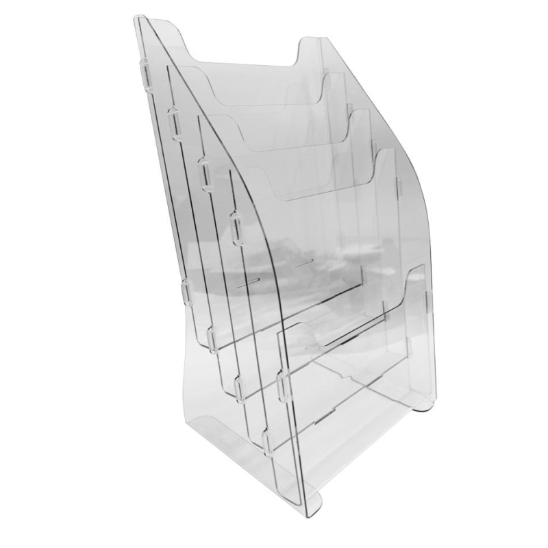 Подставка вертик. настольная Attache А5 на 4 отд. под буклеты, пэт БП 40452 1679107