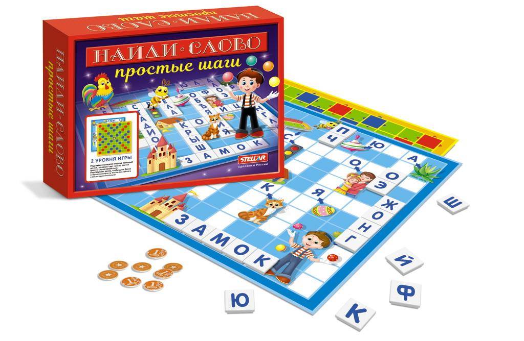 Настольная игра "Найди слово: Простые шаги" Stellar 01158