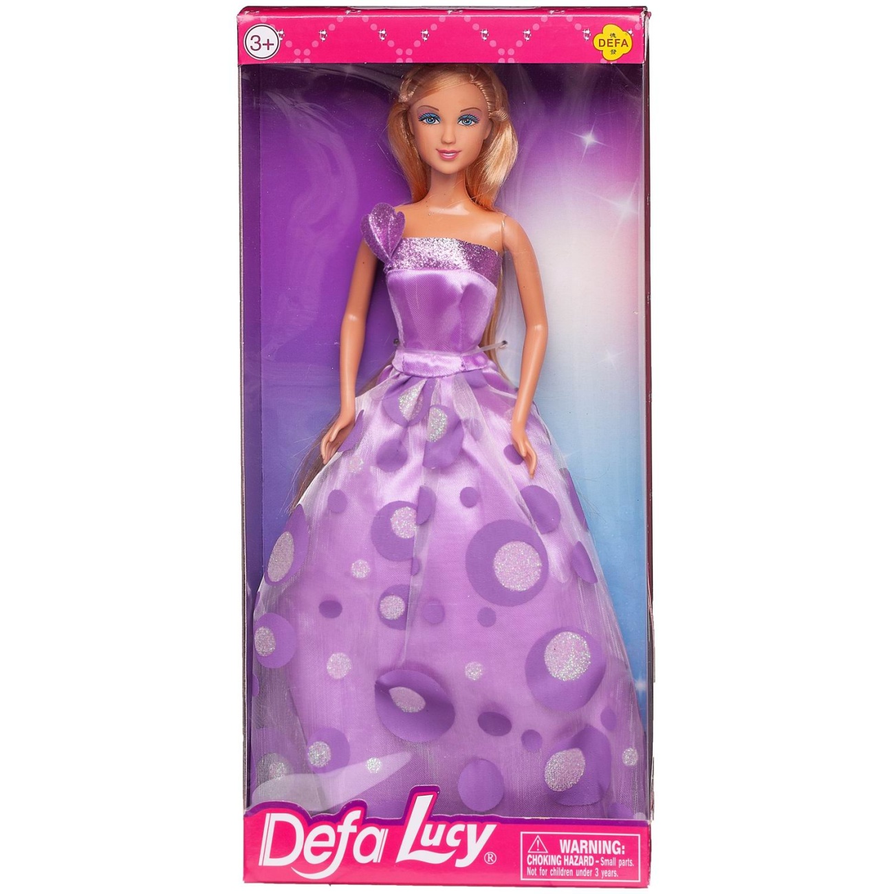 Кукла Defa Lucy Светский раут в фиолетовом длинном вечернем платье 29 см 8308d/фиолетовое