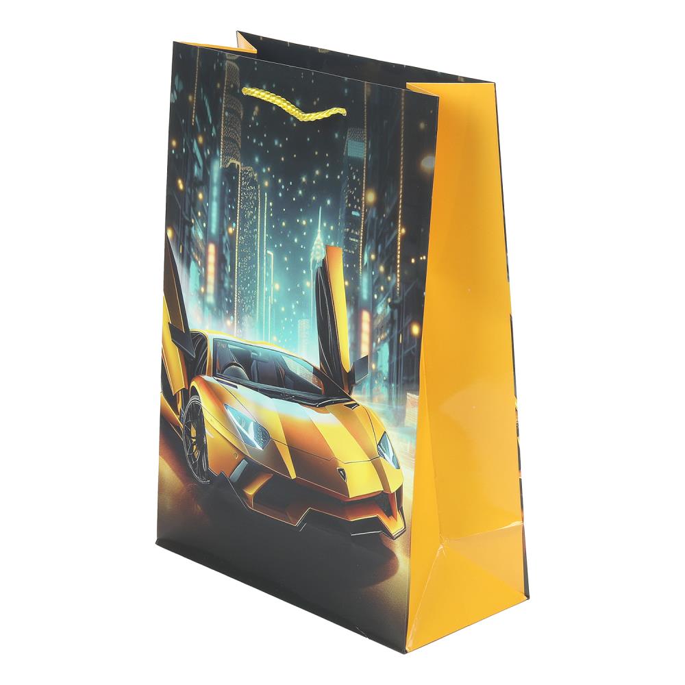 Пакет подарочный глянцевый ML, "Авто ламб", 140 гр/м Чудо праздник PML-127533-LMB