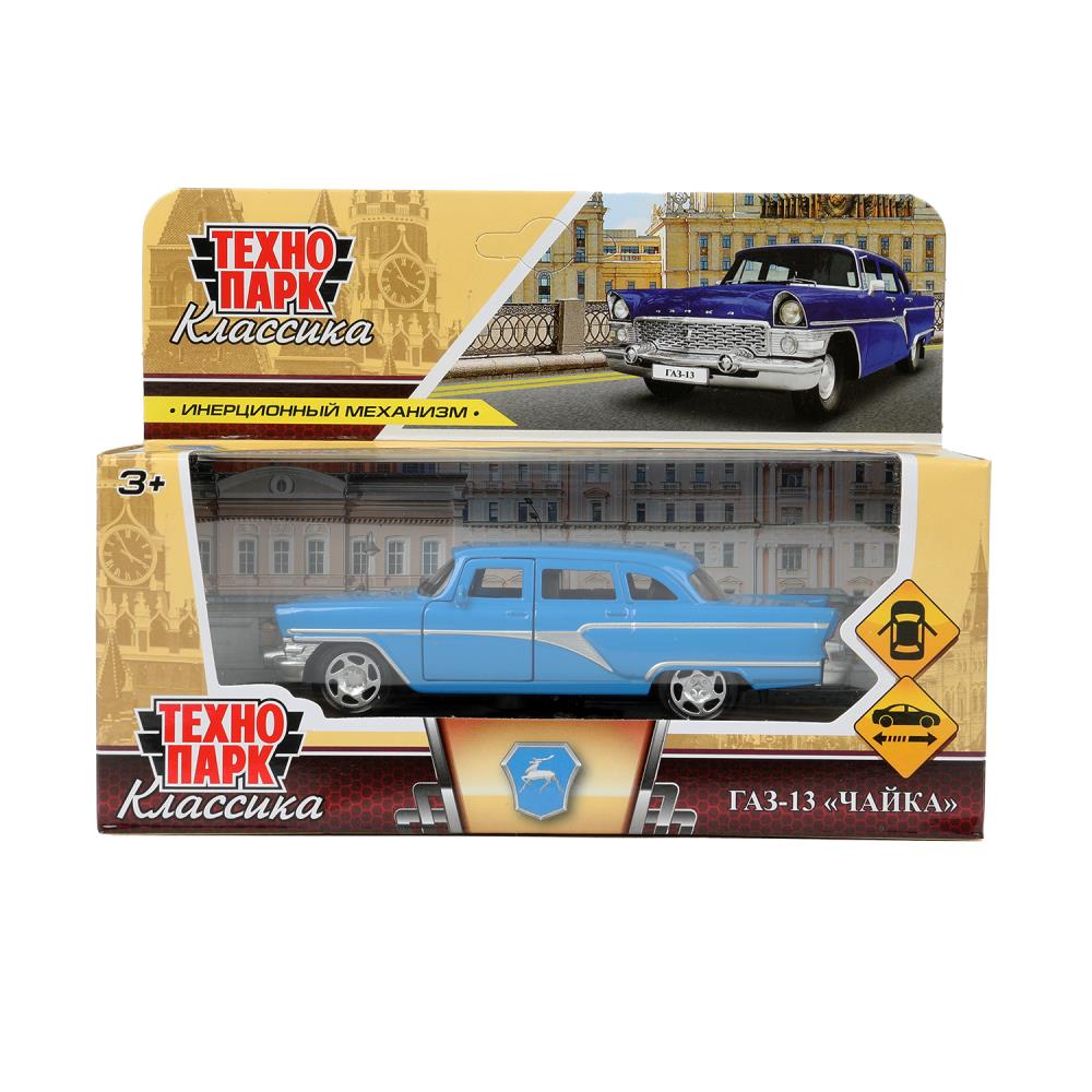 Машина металлическая, газ-13 "чайка" 12 см. синий, Технопарк GAZ13-12-BU