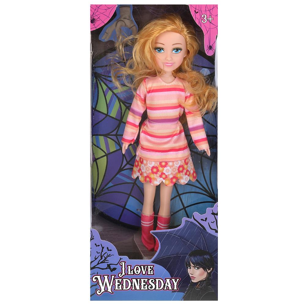 Кукла серии Я люблю Уэнсдей, в платье, 23 см. Likee Girl LG23-ILW-4-RU