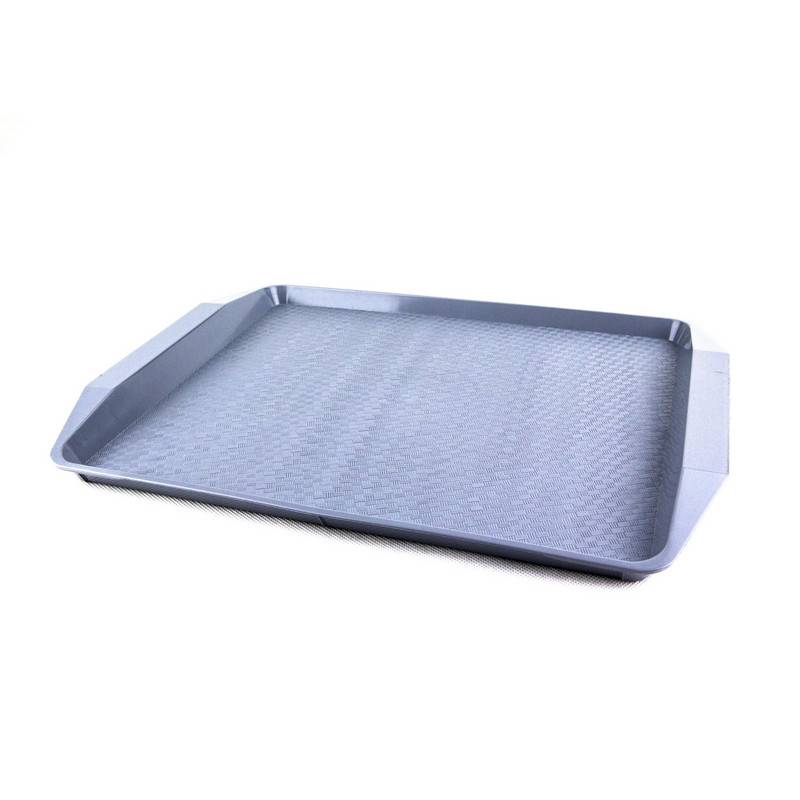 Поднос прямоугольный пластиковый Uniplast Компакт 43x30 см (7601041) серый 1172159