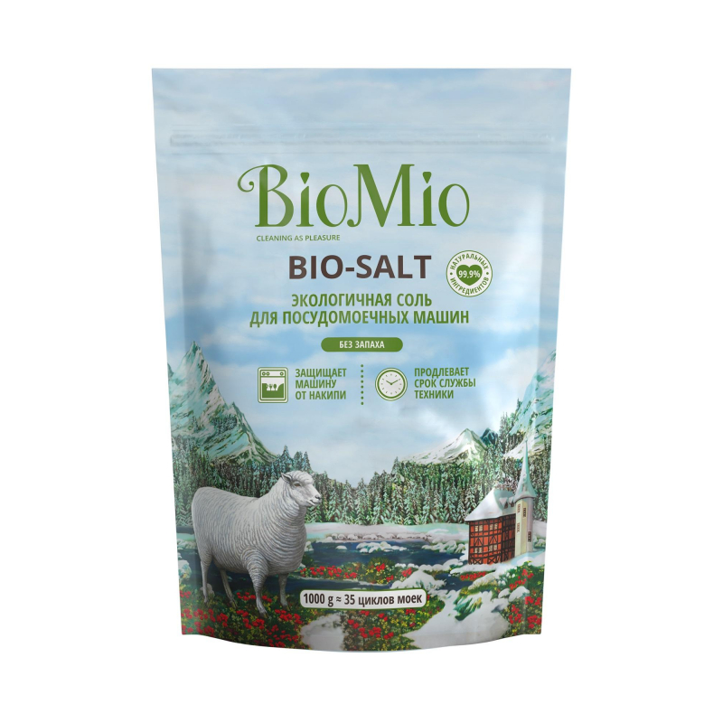 Соль д/посудомоечных машин BioMio BIO-SALT без запаха 1кг 1459041 510.04162.0101