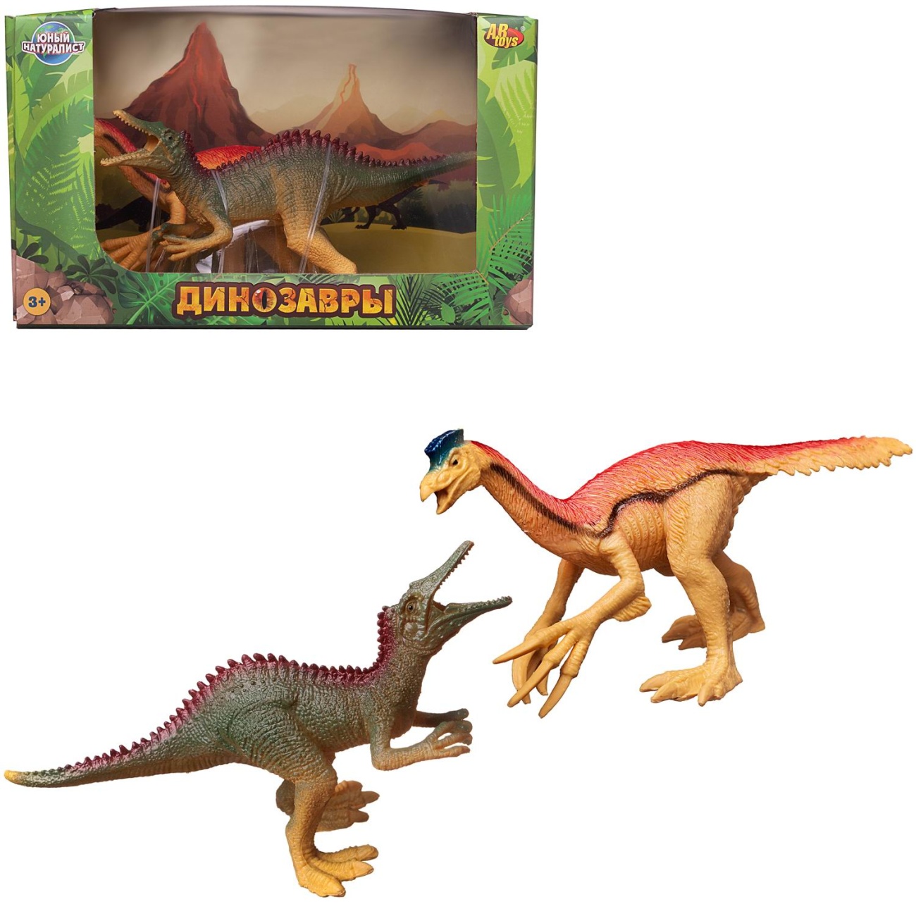 Игровой набор ABtoys Юный натуралист Динозавры: Овираптор против Ирритатора PT-01772