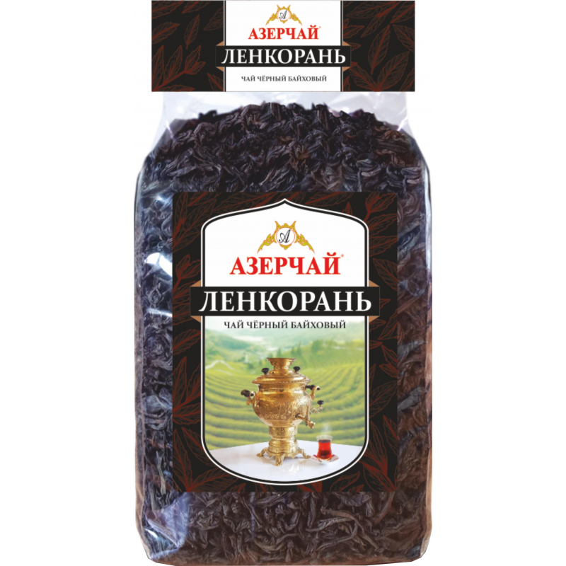 Чай Азерчай Ленкорань черный крупнолистовой прозрачная упаковка, 1кг 414271 1245681