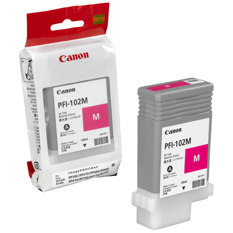 Картридж струйный Canon PFI-102M (0897B001) пур. для IPF500/600/700 239337