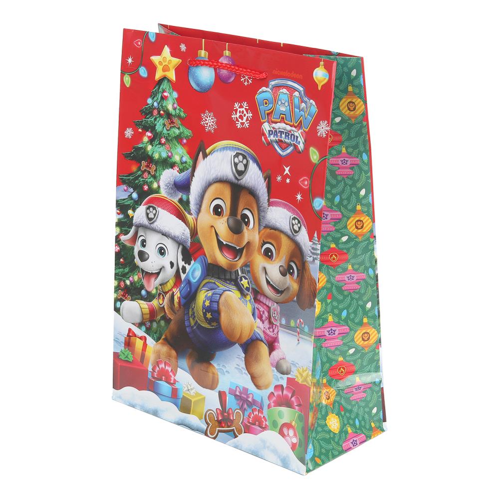 Пакет подарочный глянцевый ML, "Щенки новогодние", 140 гр/м Чудо праздник PML-132586-SP