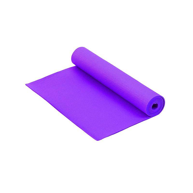 Коврик для фитнеса и йоги Larsen PVC фиолет.принт р180х61х0,5см 352557 940609