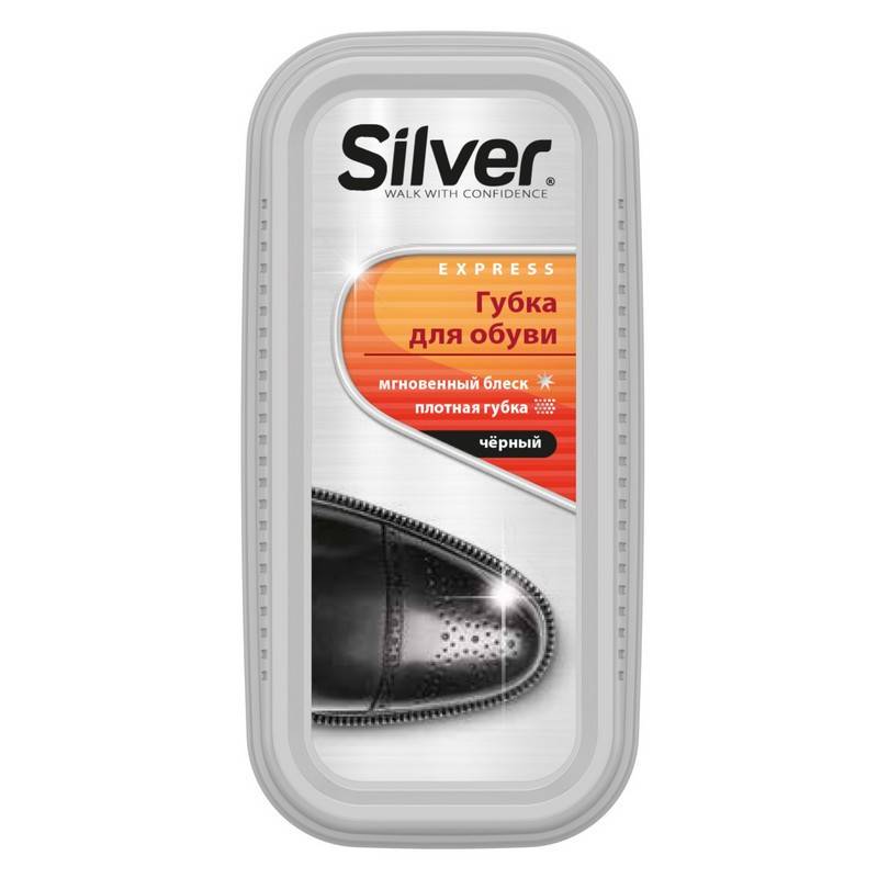 Губка для обуви Silver черная (PS2102-01) 1041042