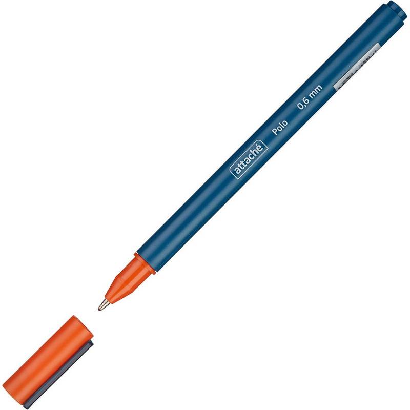 Ручка шариковая Attache Polo синяя (толщина линии 0.6 мм) 563876