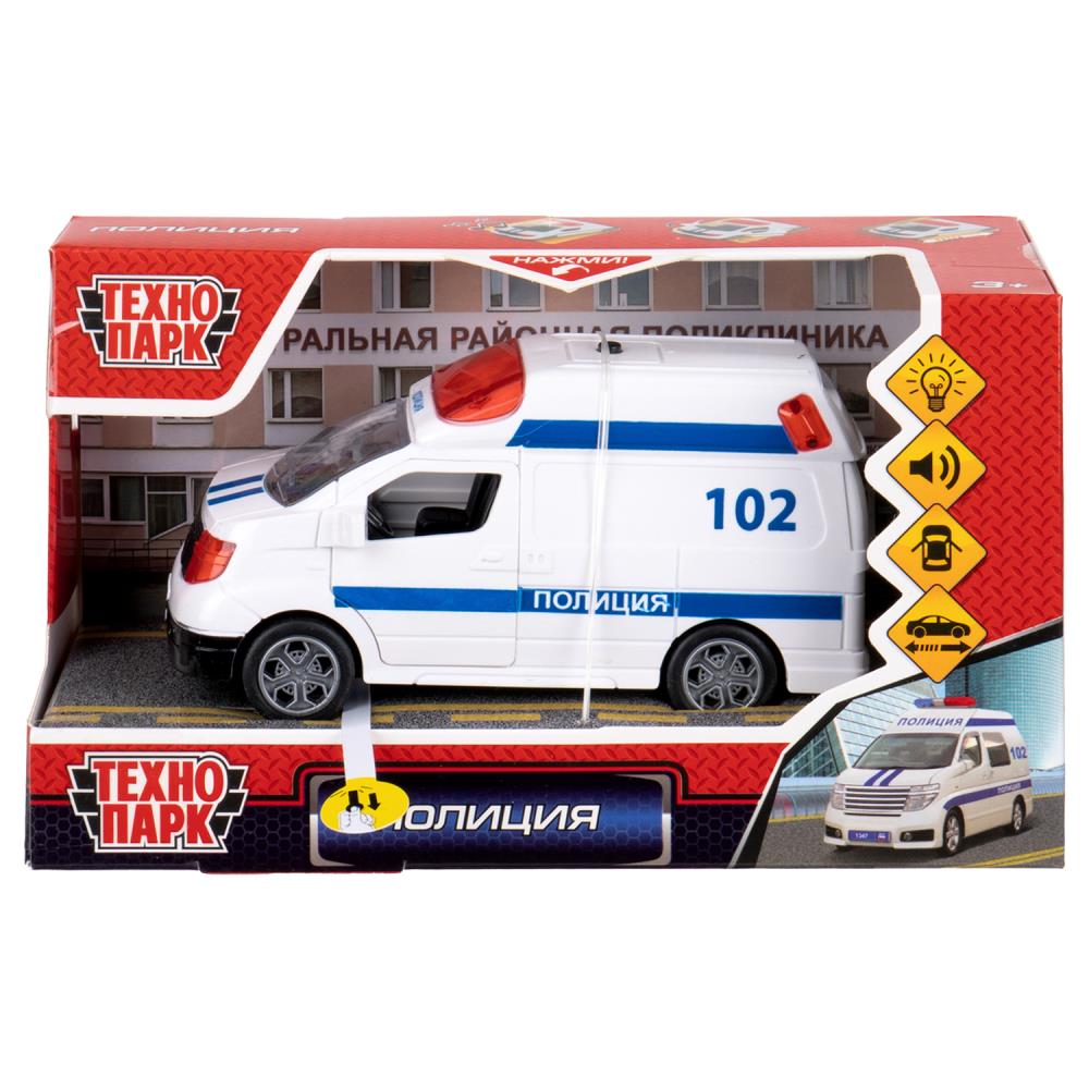 Машина свет-звук Полиция, 12,5 см. Технопарк 2006C236-R-P (192)