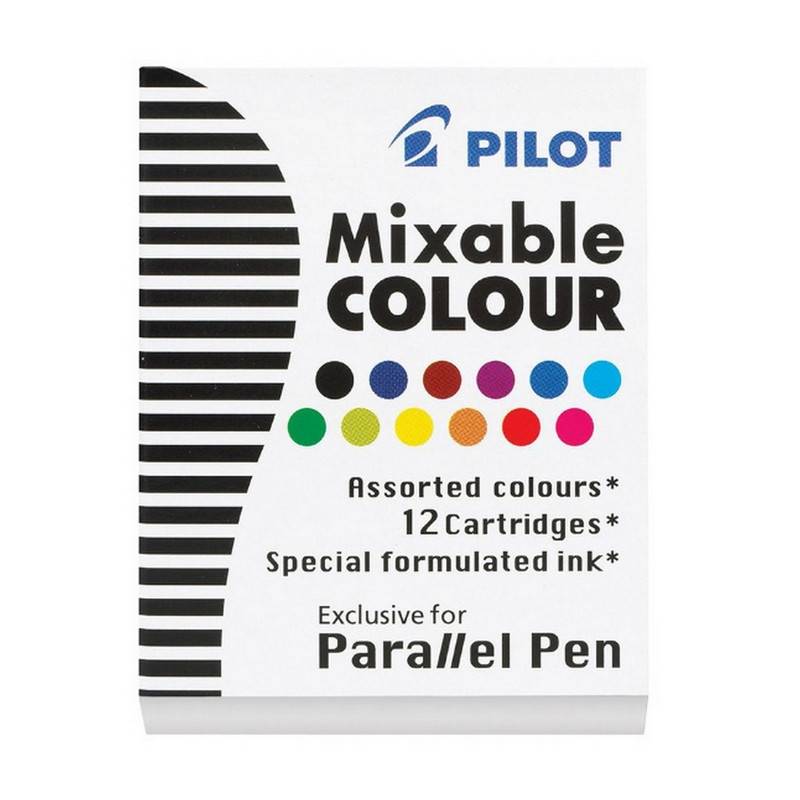 Чернильный картридж Pilot Parallel Pen 12 цветов (12 штук в уп) 1006828