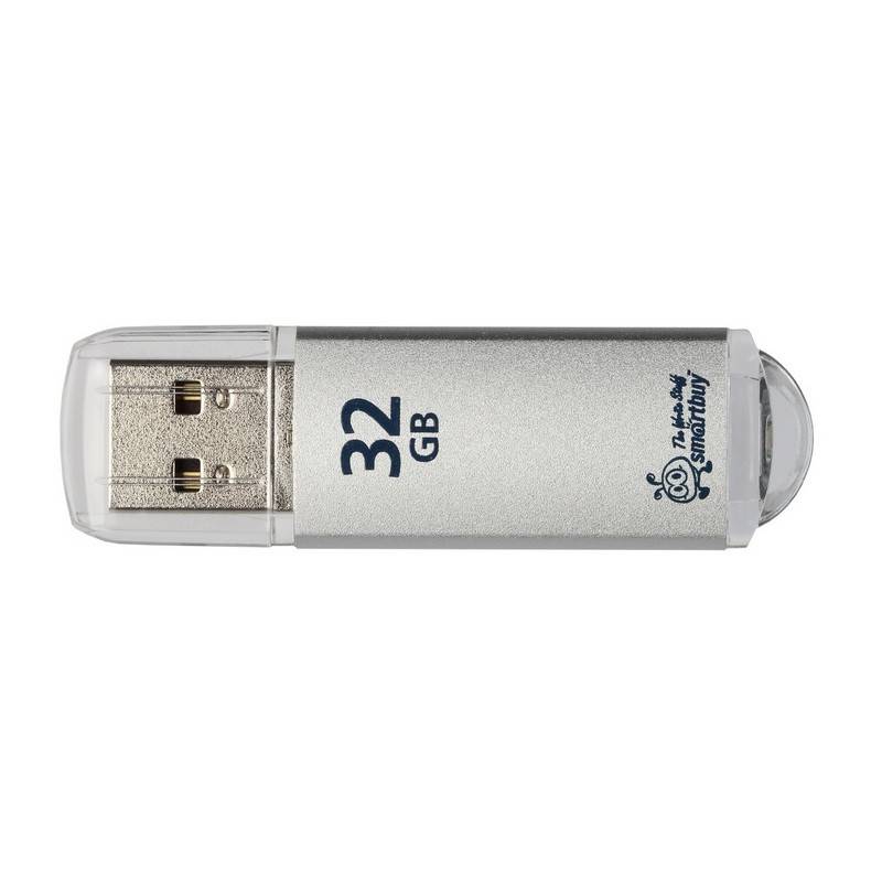 Флеш-память SmartBuy V-Cut 32 Gb USB 2.0 серебристая SB32GBVC-S 445918
