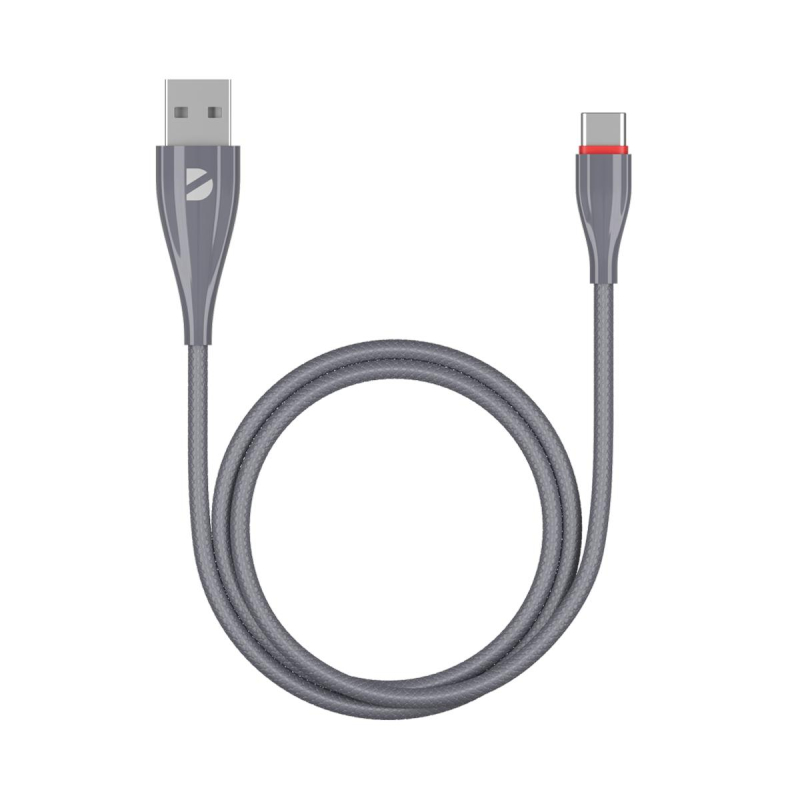Кабель Deppa Ceramic USB - USB-C, 1м, серый 1665479 72289