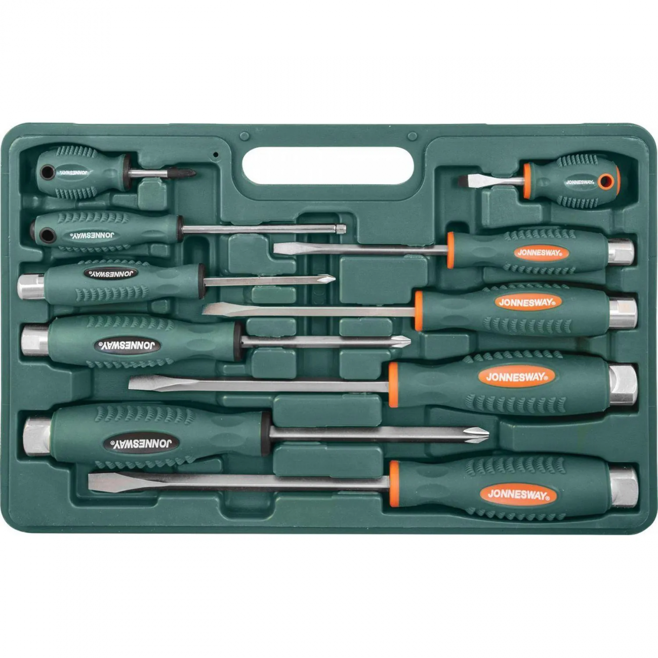 Набор отверток стержневых ударных, силовых под ключ, 10 предметов D70PP10S Jonnesway 1775561