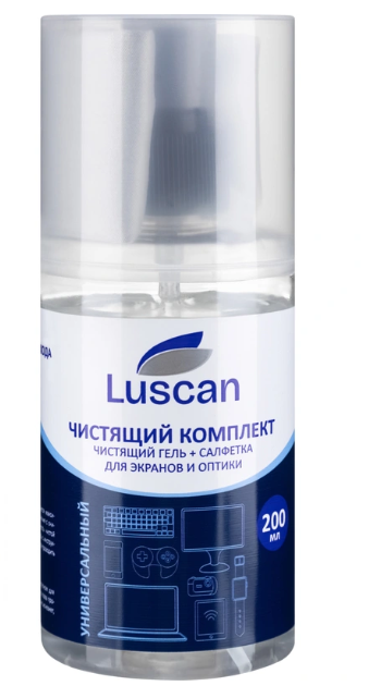 Гель Attache Selection/Luscan для мониторов и оптики 200 мл + салфетка 323646
