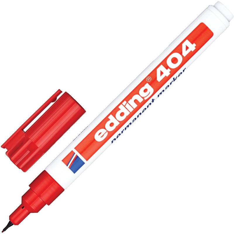 Маркер перманентный Edding E-404/2 красный (толщина линии 0.75 мм) 87137