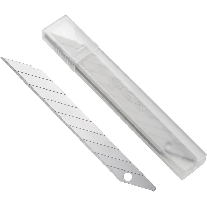 Лезвие для ножей запасное TOPFORT 9мм сегм.сталь,30град,10шт/уп 1960449 SX38T-10