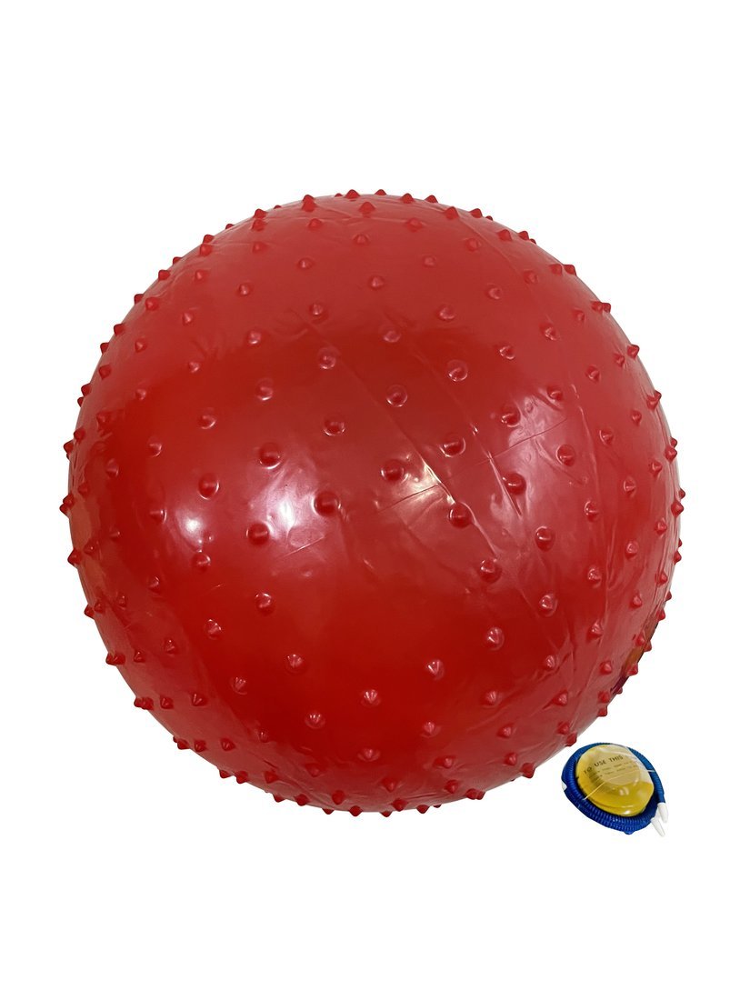 Мяч Фитнес 55 см. с шипами массажный, ПВХ, красный X-Match 649226
