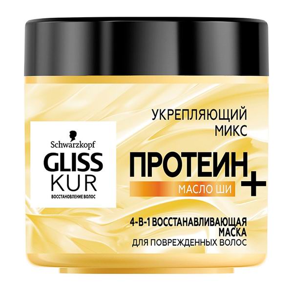 Восстанавливающая маска для волос GLISS KUR 4 в 1 400мл 4015100327441