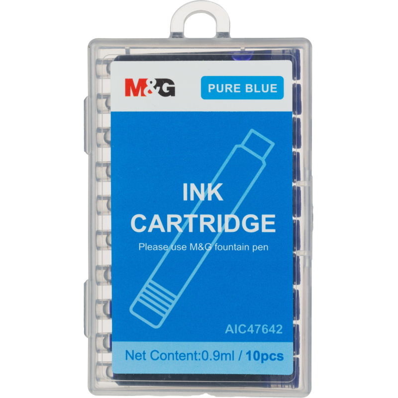 Картридж чернильный для перьевой ручки M&G синий 10шт/уп AIC47642282000H 1545328