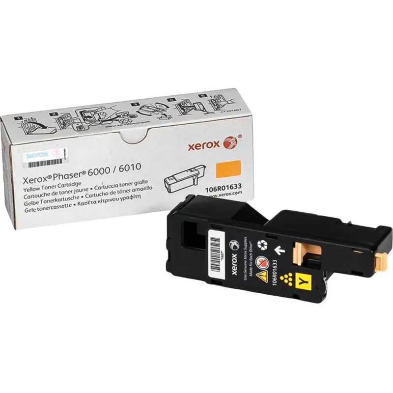 Картридж лазерный Xerox 106R01633 жел. для Ph6000/6010 212896