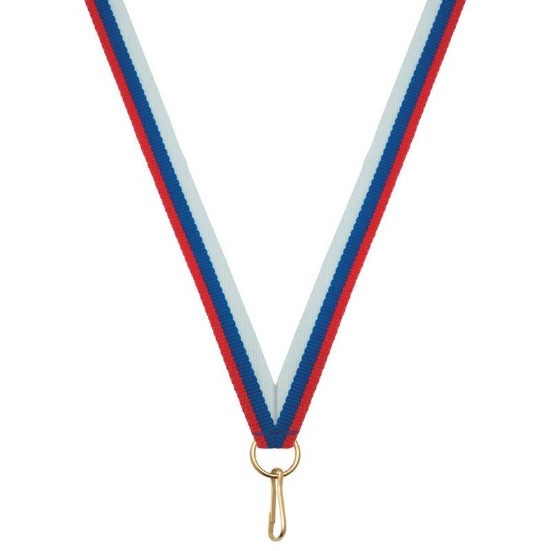 Лента для медалей 10 мм цвет триколор LN5f 1096609