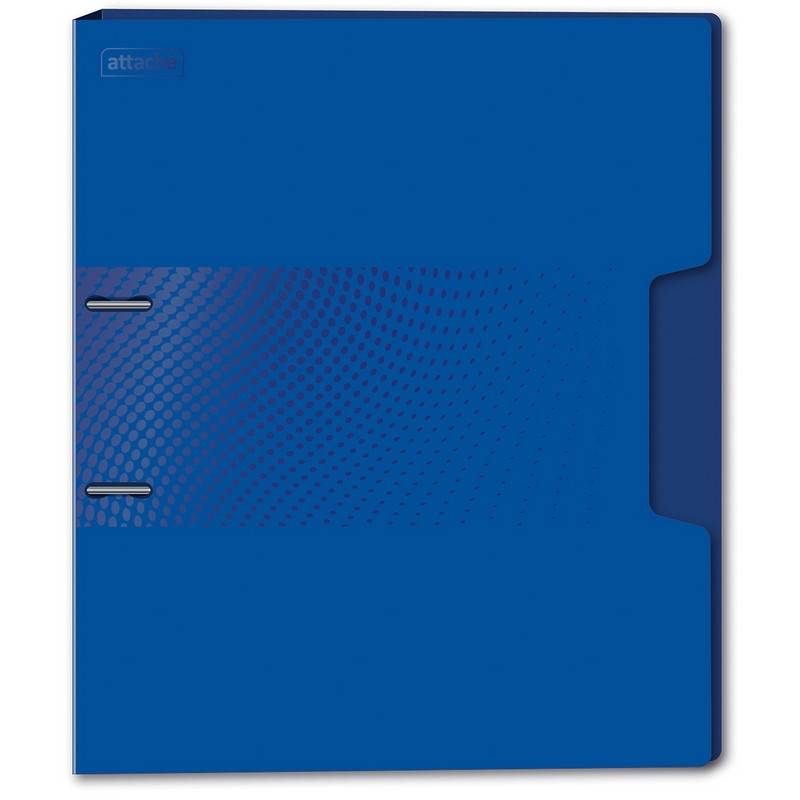 Папка на 2-х кольцах Attache Digital 35 мм синяя до 300 листов (пластик 0.6 мм) 1043248