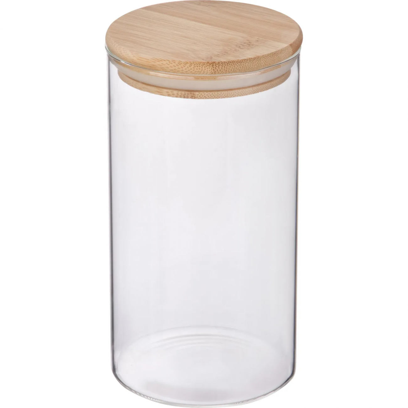 Банка стеклянная д/сыпучих продуктов с крышкой BAMBU, 1,3 л Mallony 2343762 4448