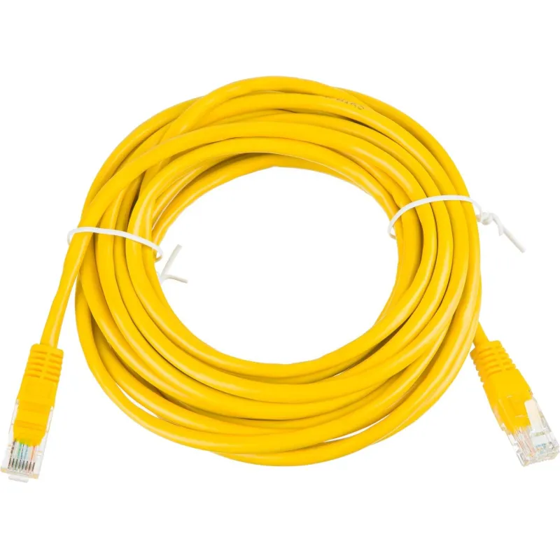 Патч-корд BigTech OPCC023 UTP CCA кат.5e/5м/литой/многожильный (желтый) 1883301
