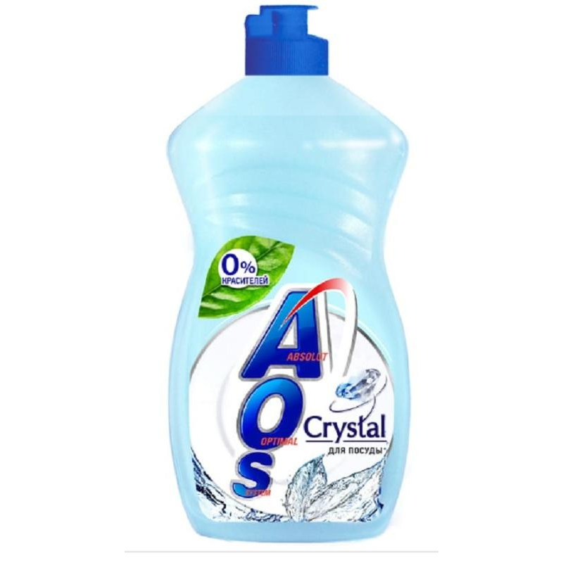 Средство д/мытья посуды AOS Crystal 450гр 1621249