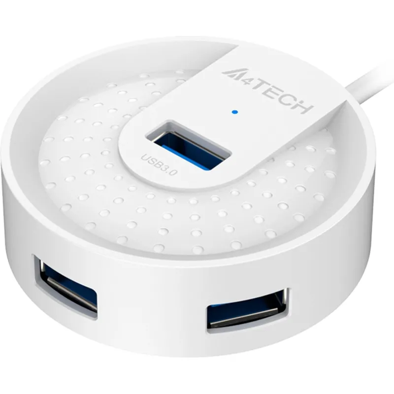 Разветвитель USB 3.0 A4Tech HUB-30 4порт. белый 1992591