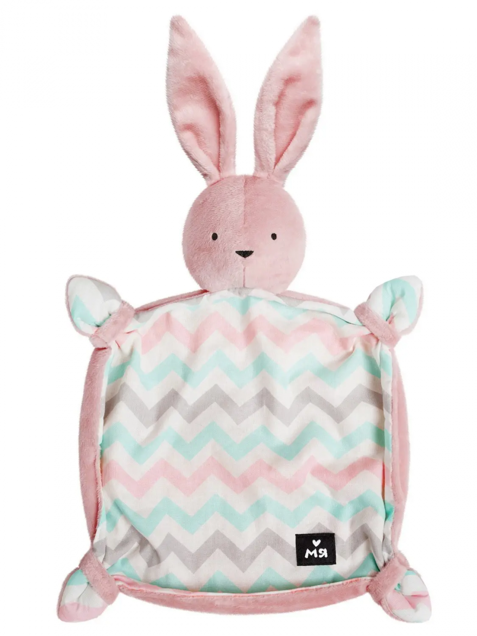 Мягкая игрушка Мяшечки комфортер Зайка Джон Пудра М117