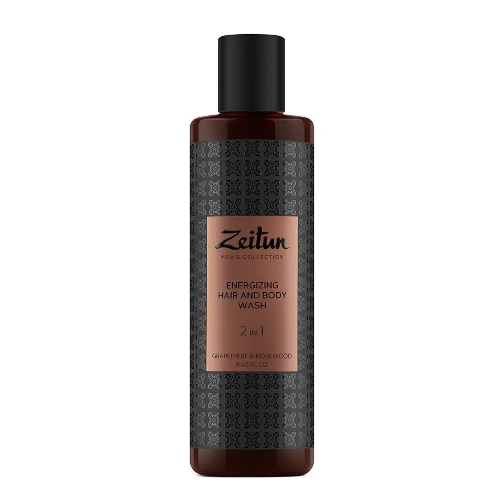 Гель ZEITUN для душа и шампунь 2 в 1 очищающий для мужчин 250мл 4660048351197