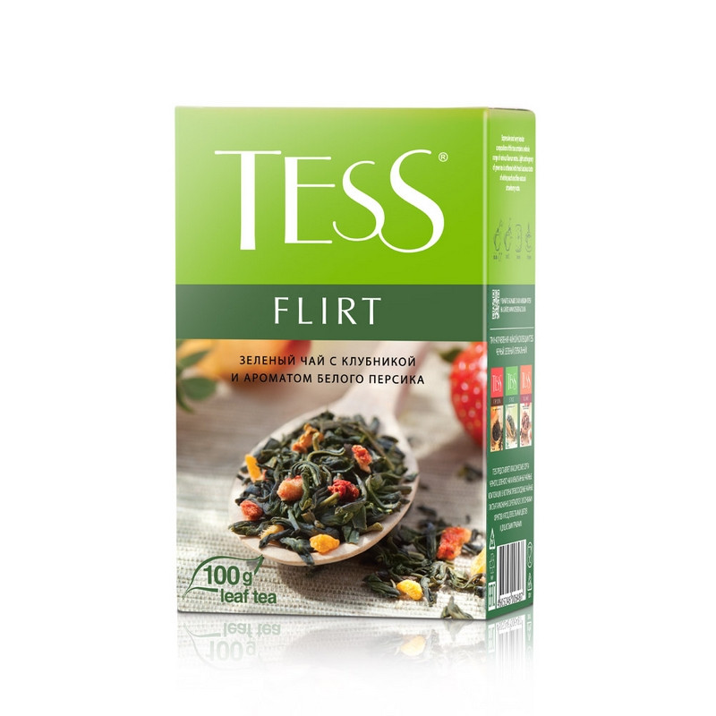 Чай Tess Flirt листовой зеленый с добавками,100г 0648-15 1221746